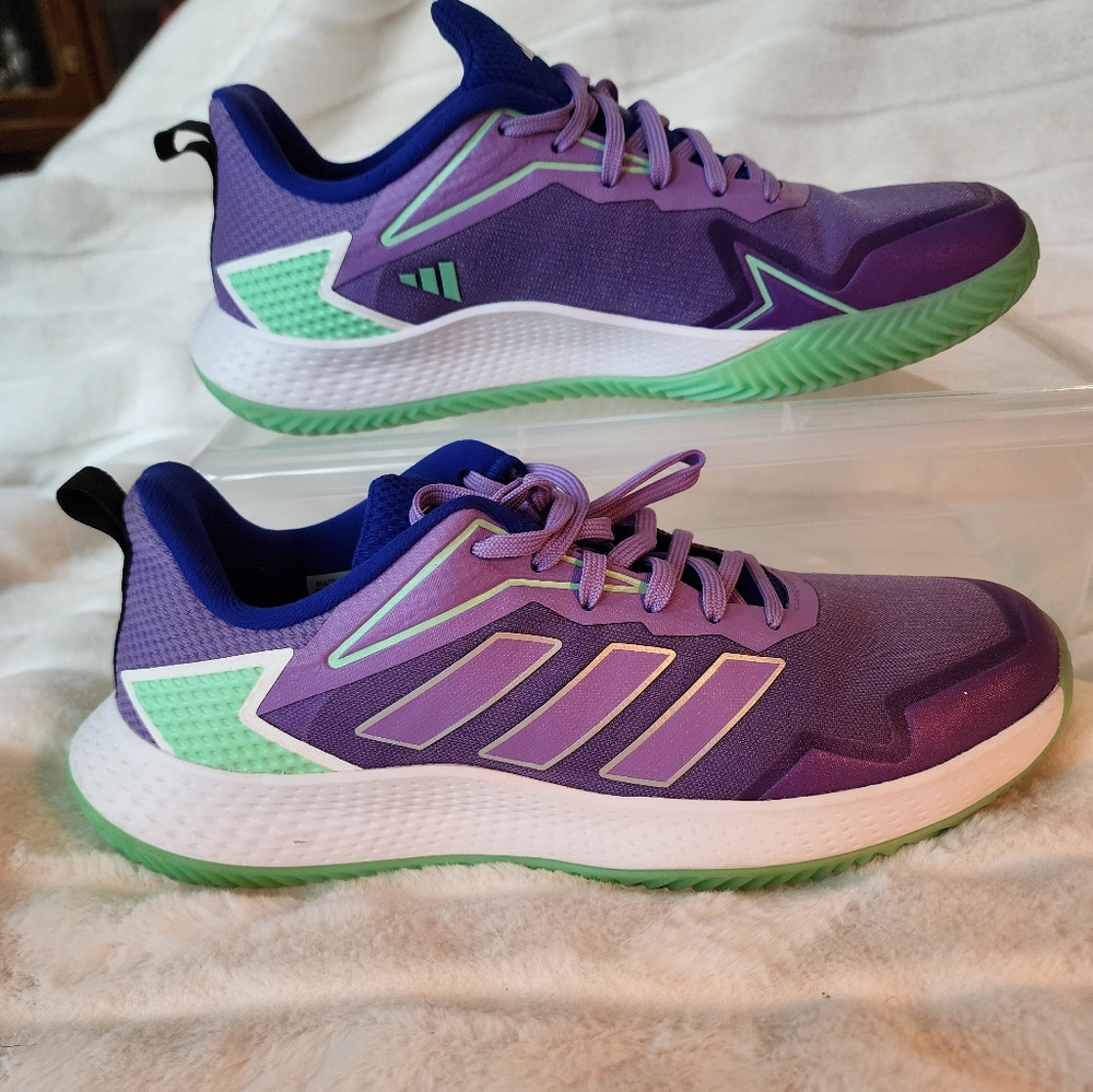 ADIDAS Defiant Speed Clay Violet Fusion/Silver Met/Pulse Mint Women`s Shoe